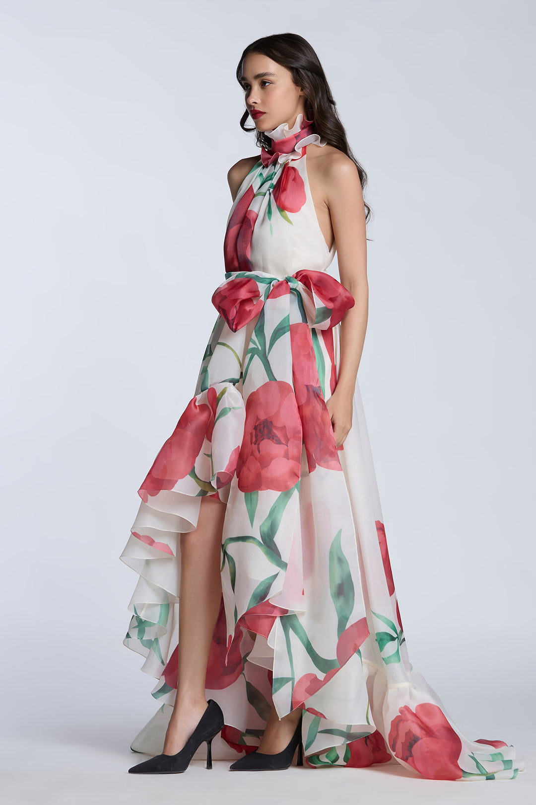 HALTER NECK TRAPEZE DRESS Gauri and Nainika HALTER NECK TRAPEZE DRESS Gauri and Nainika