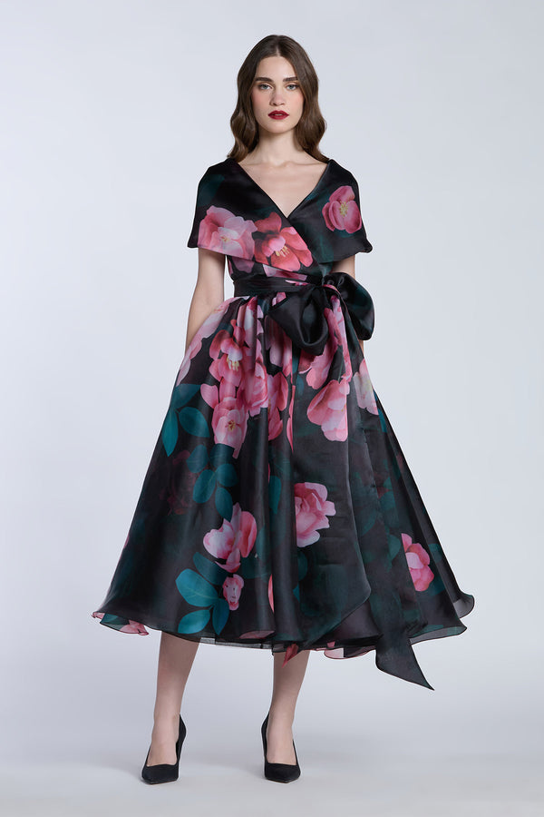 SHAWL COLLAR WRAP DRESS