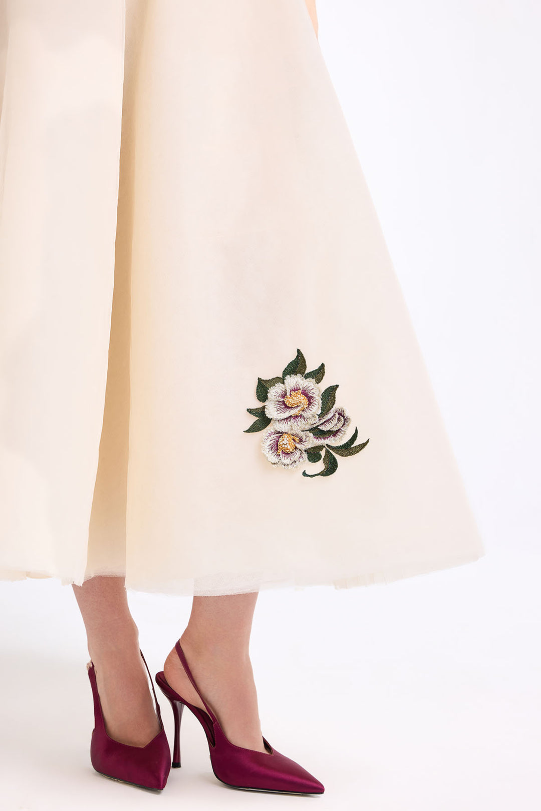 ONE SHOULDER TWISTED STRAP DRAPED MIDI