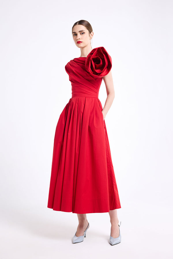 SCULPTED FLOWER MIDI