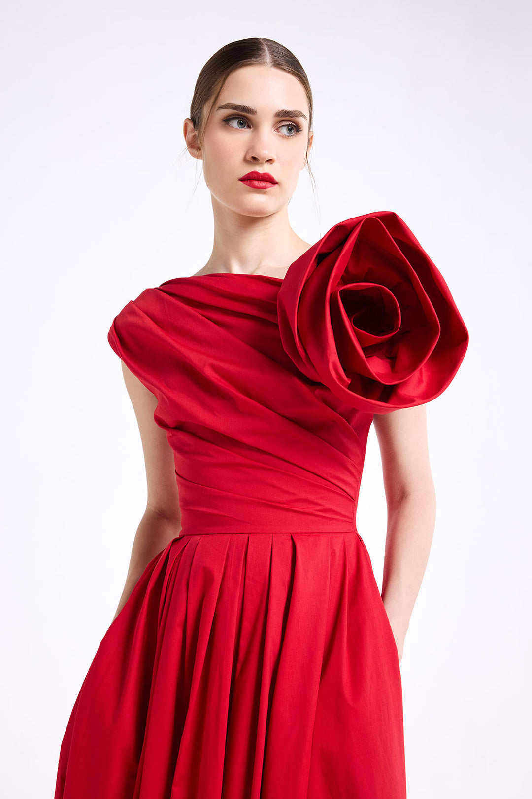 SCULPTED FLOWER MIDI