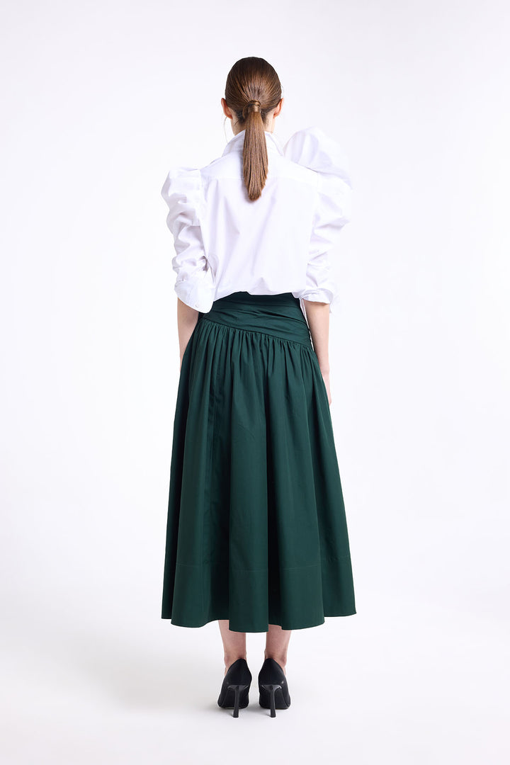 POUF SLEEVES RUFFLED SHIRT