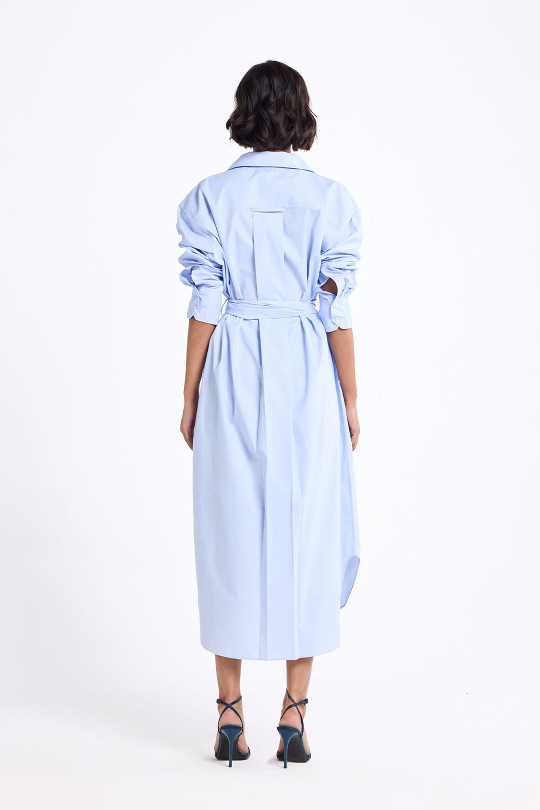 OVERSIZED TEA LENGTH SHIRT DRESS