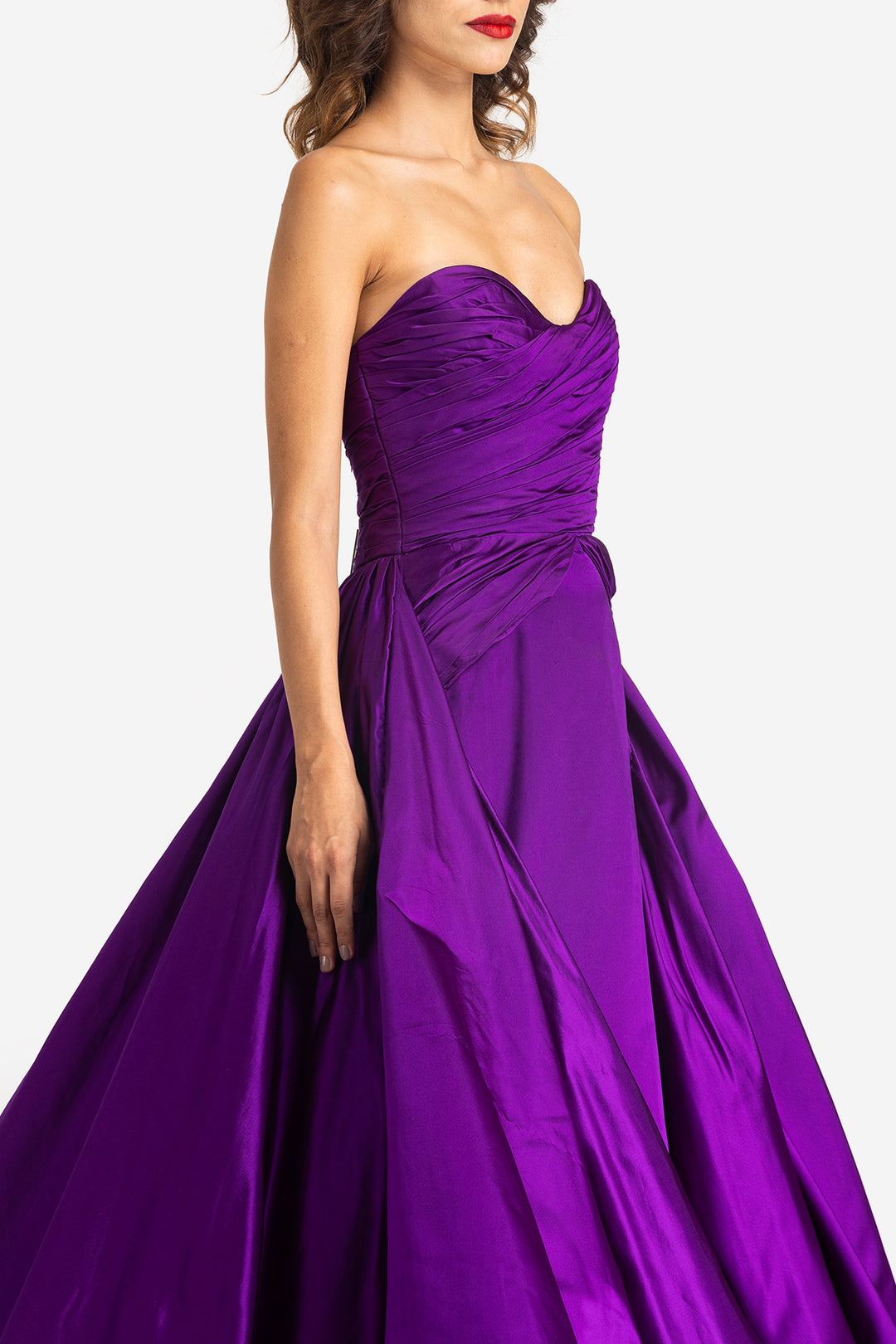 Trailed Strapless Mermaid Gown