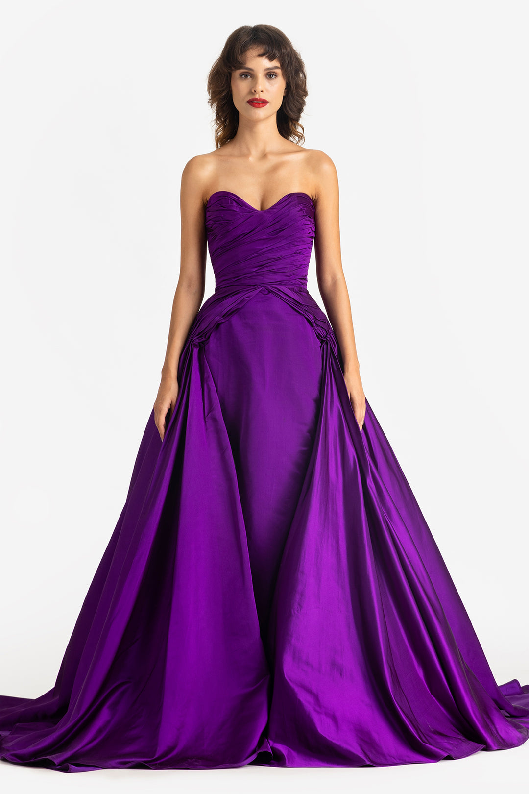 Trailed Strapless Mermaid Gown
