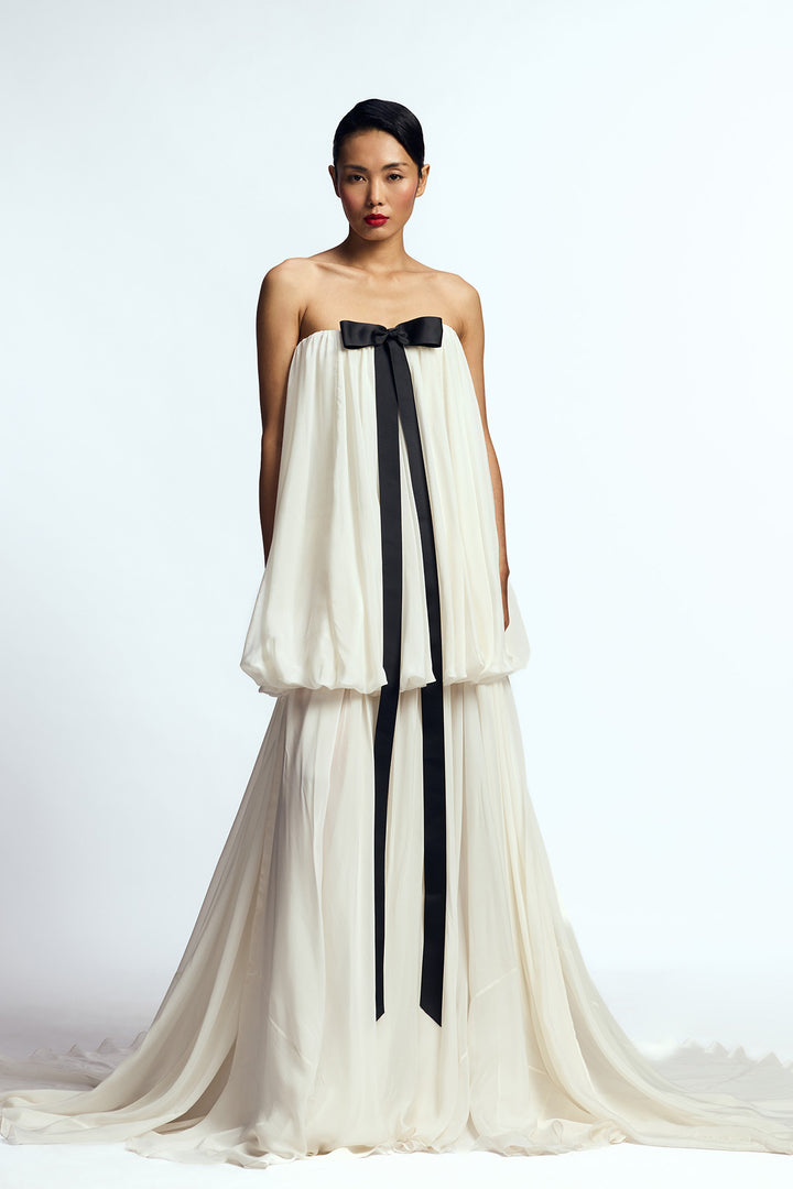 STRAPLESS BALLOON  GOWN