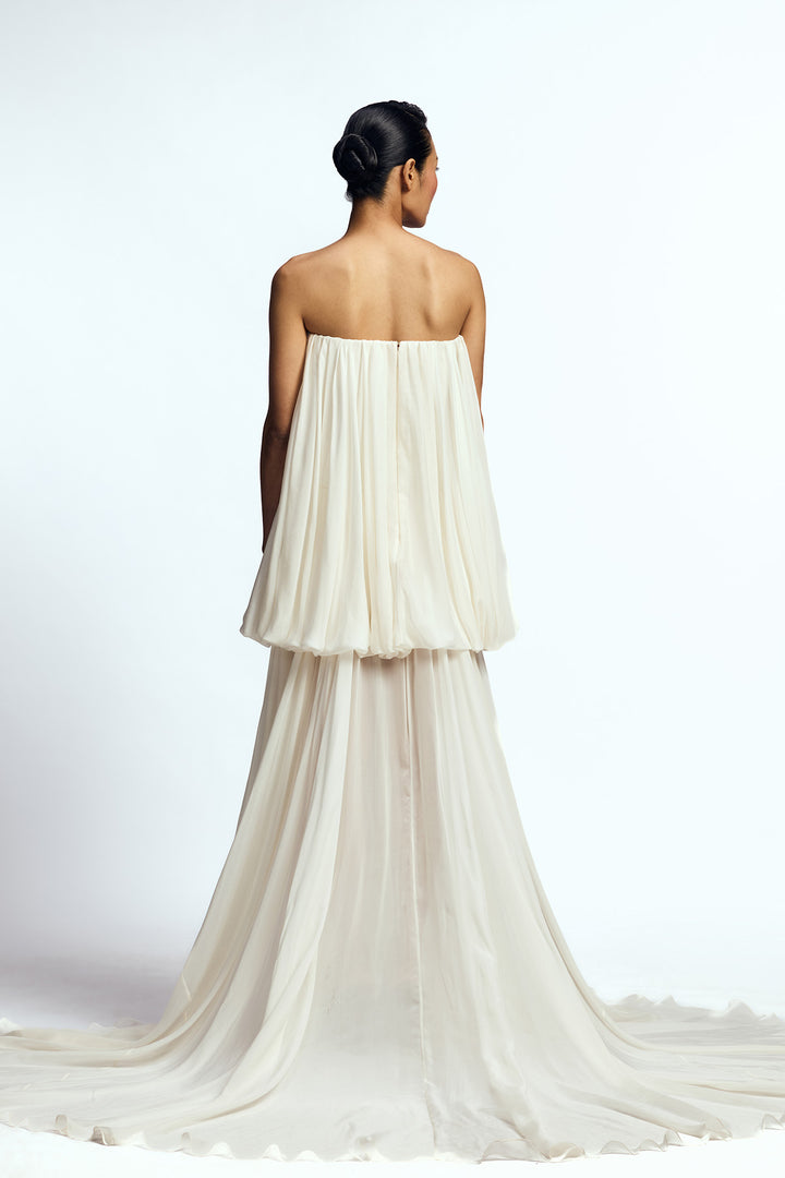 STRAPLESS BALLOON  GOWN