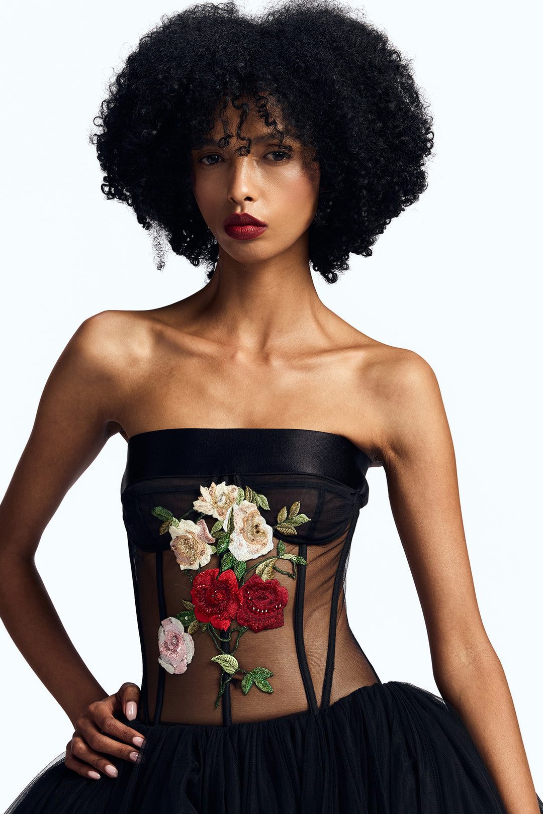 DROP WAISTED TEA LENGTH DRESS