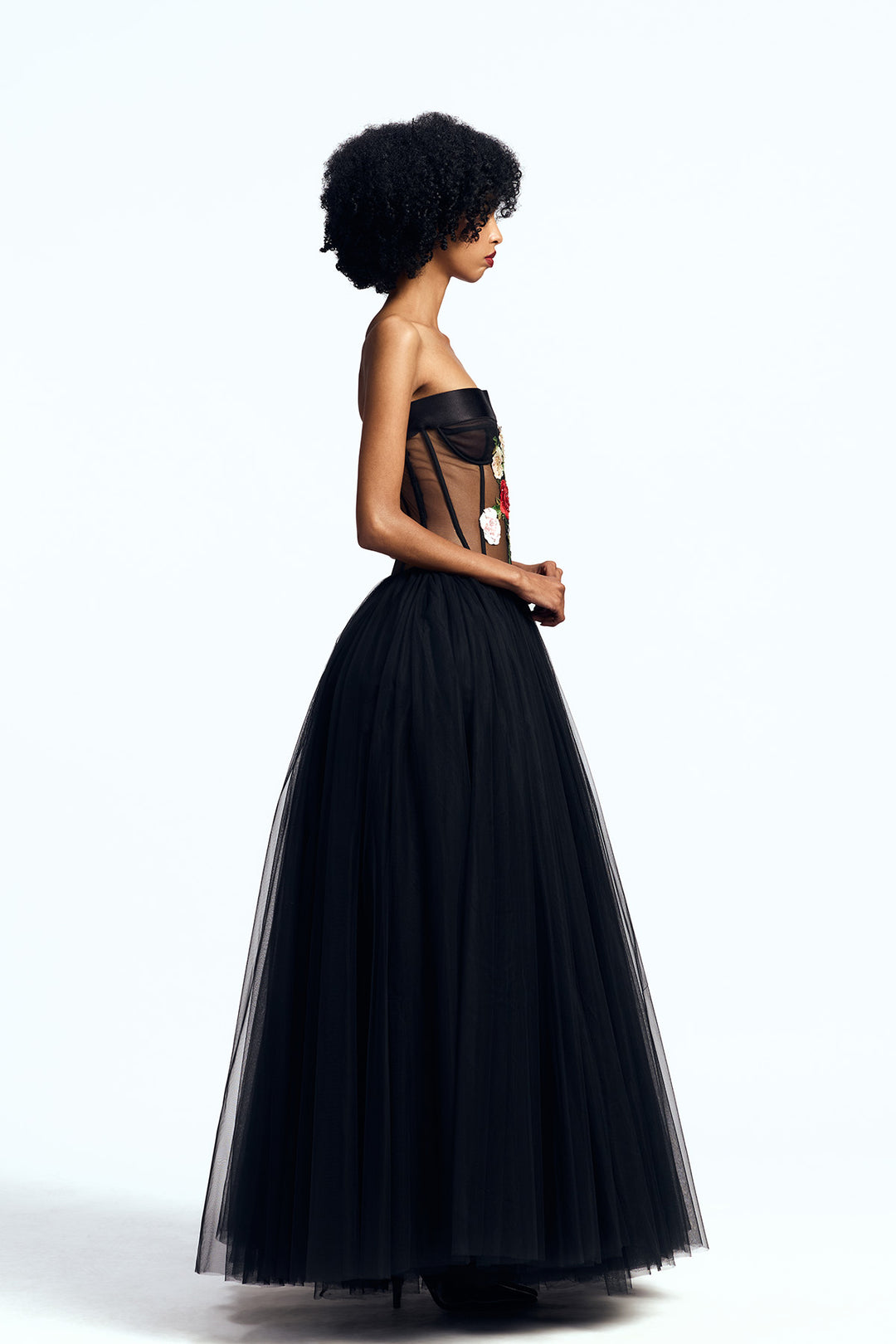 DROP WAISTED TEA LENGTH DRESS