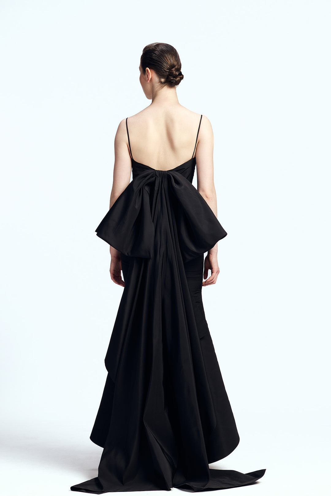 PLUNGING V NECK GOWN