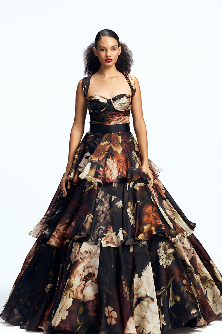THREE -TIERED GOWN