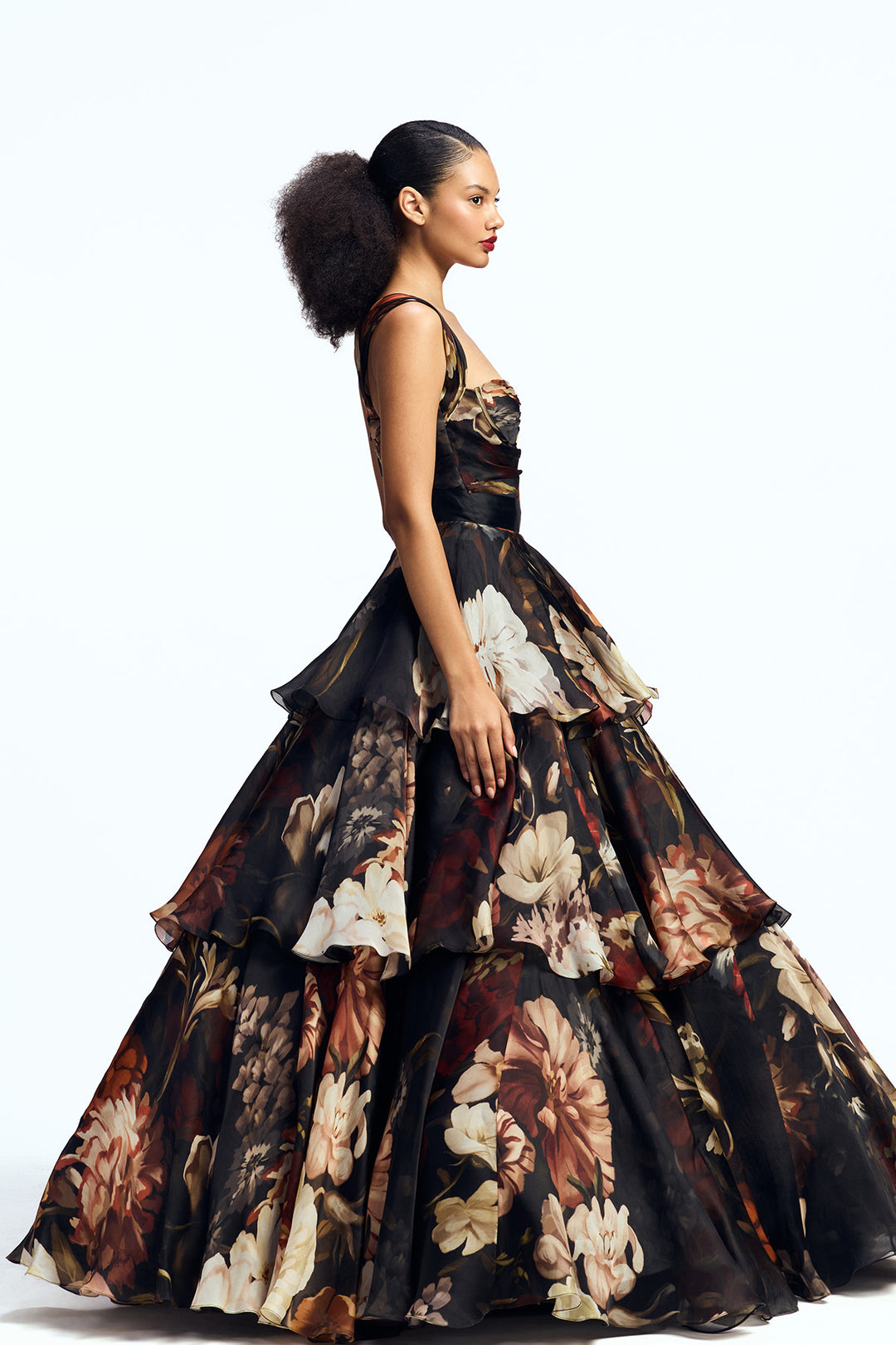 THREE -TIERED GOWN