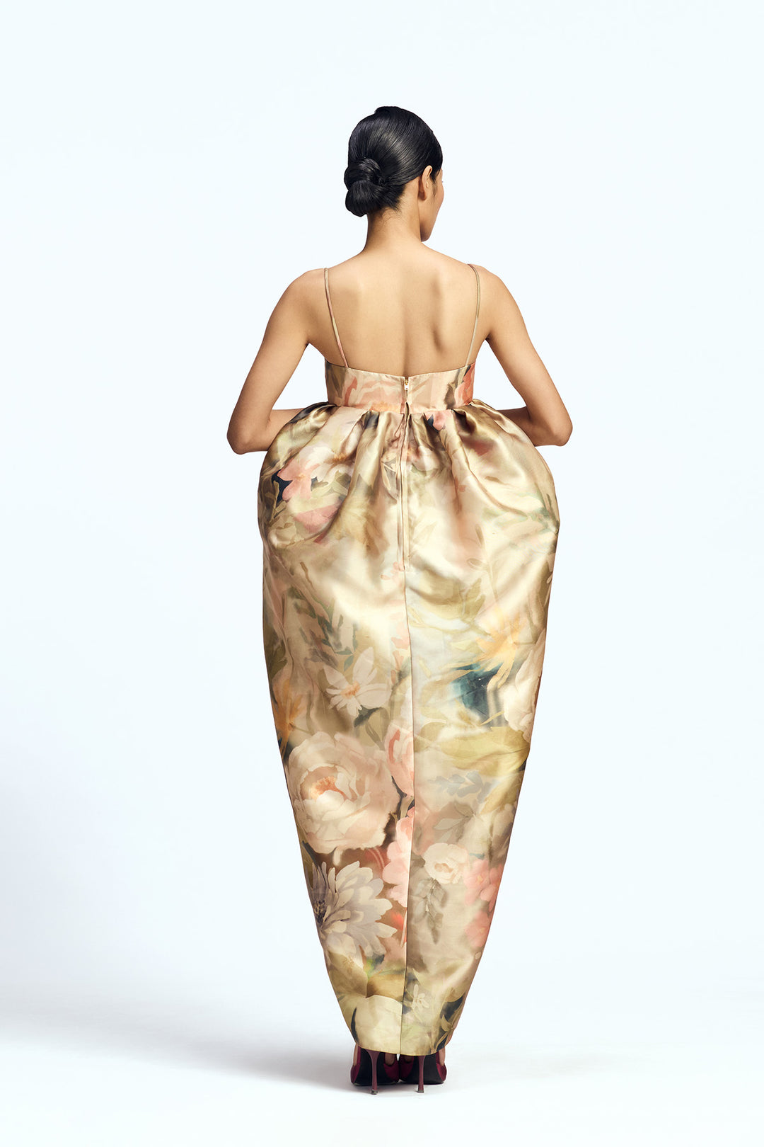 DRAPED EMPIRE CUT DRESS