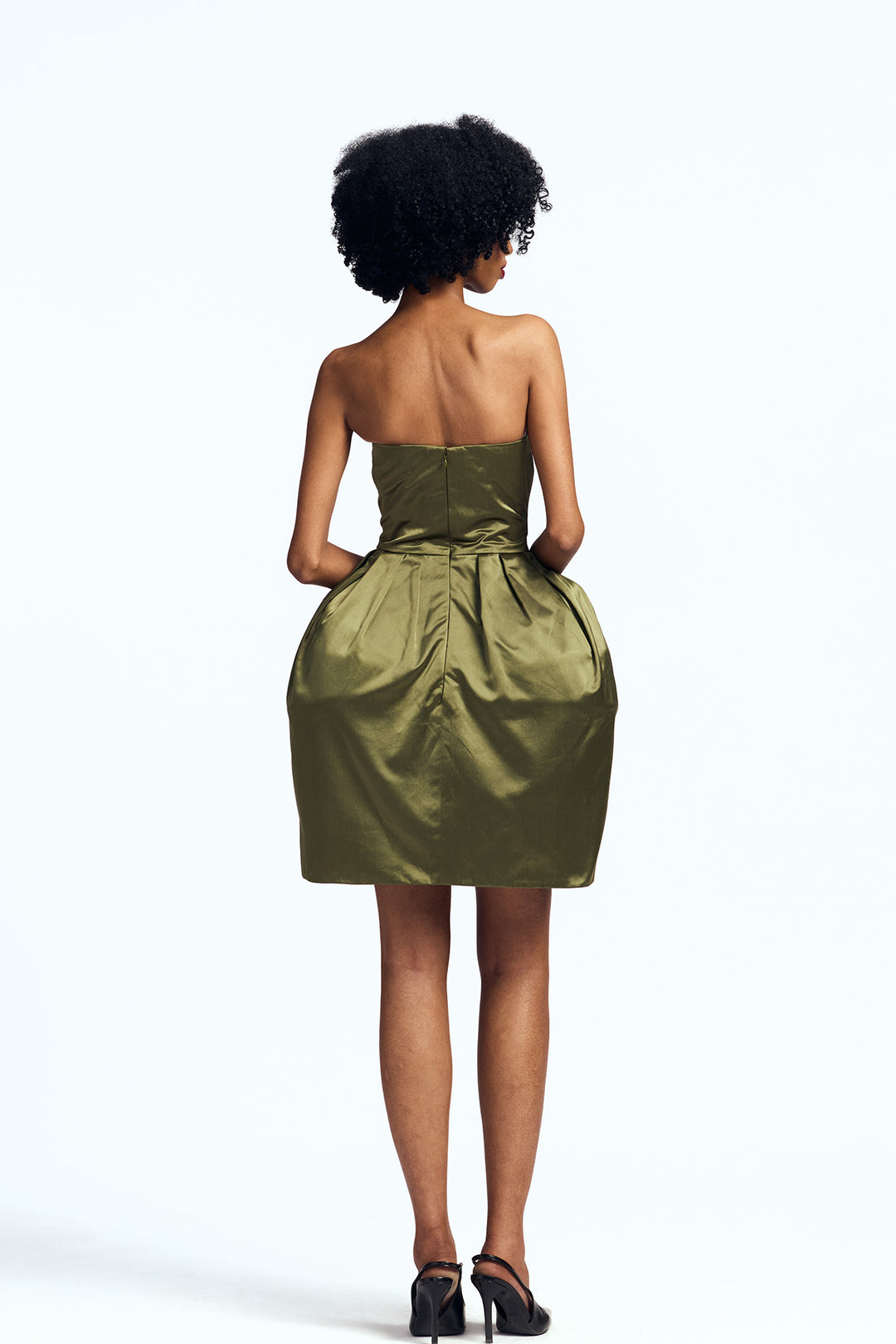 SCULPTED STRAPLESS MINI DRESS