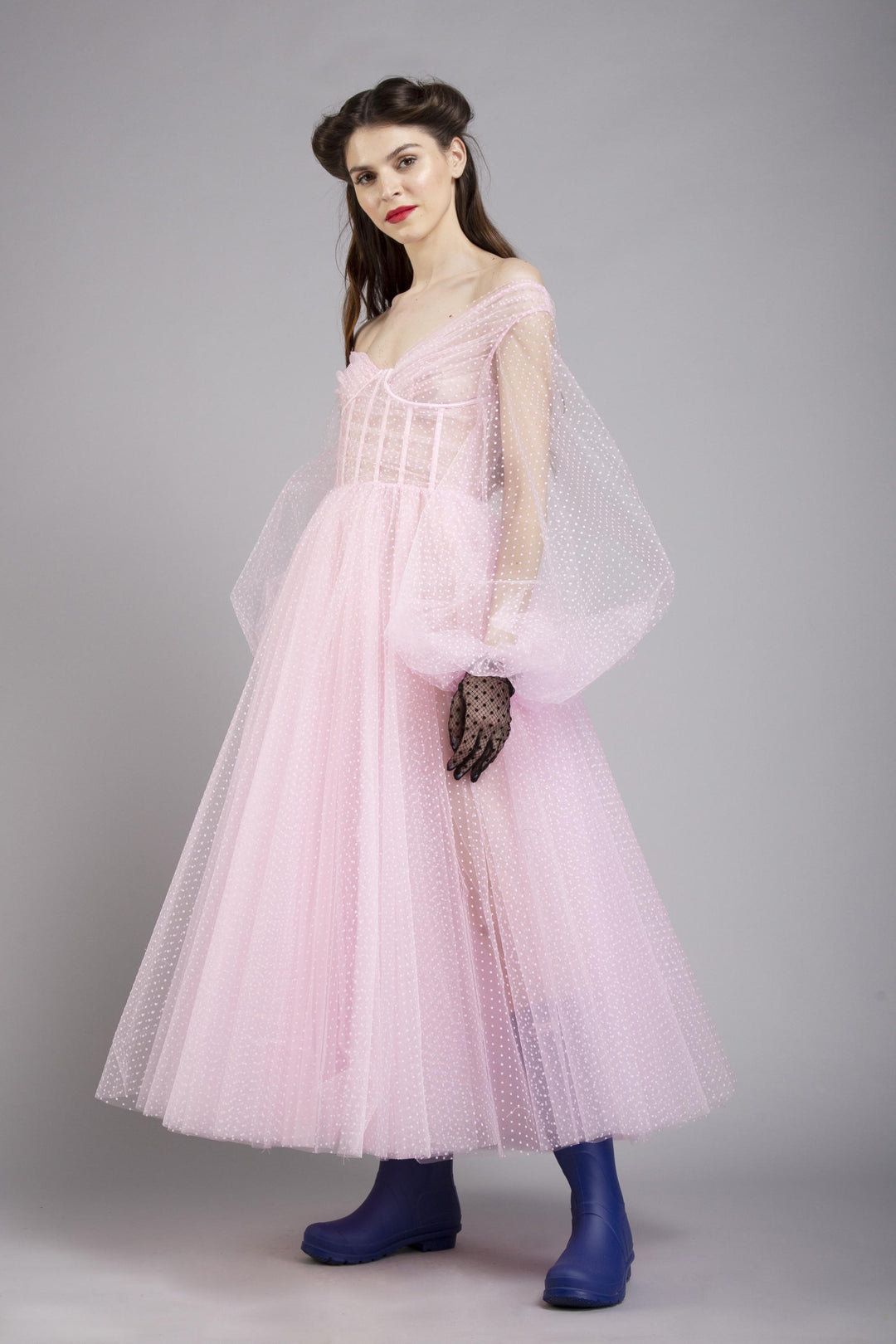 pink pouf dress Pink 60s Pouf Dolly Dress
