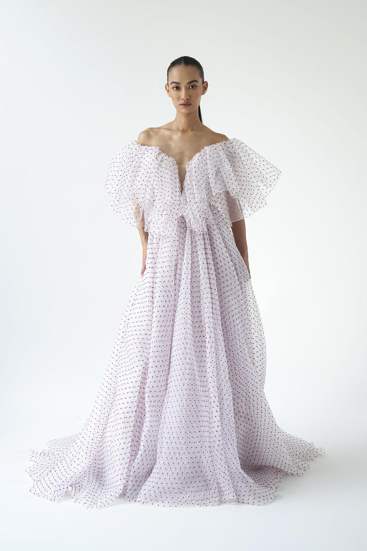 Dramatic Ruffled Gown