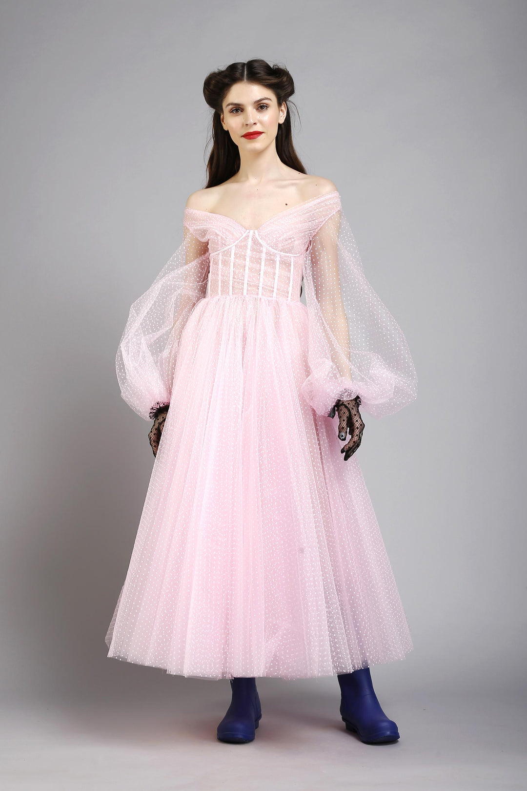 pink pouf dress Ultimate Lillie Rubin 80's Dress Pink Print Silk Drop Waist Taffeta Pouf Dress S